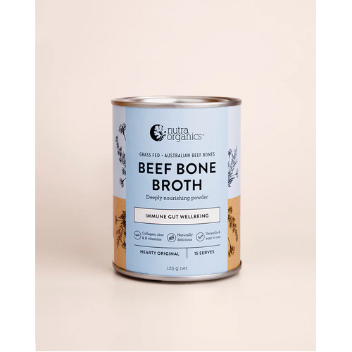 Nutra Organics Beef Bone Broth 125g - Hearty Original 