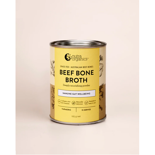 Nutra Organics Beef Bone Broth 125g - Turmeric